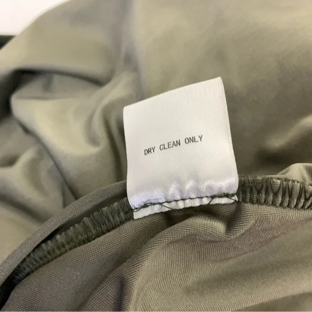Birdy Grey Olive Green One-Shoulder Maxi Dress - Picture 4 of 13